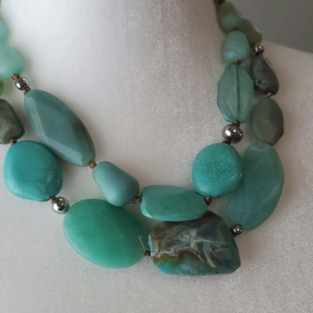 Chico's Janya Turquoise Necklace - Picture 1 of 4
